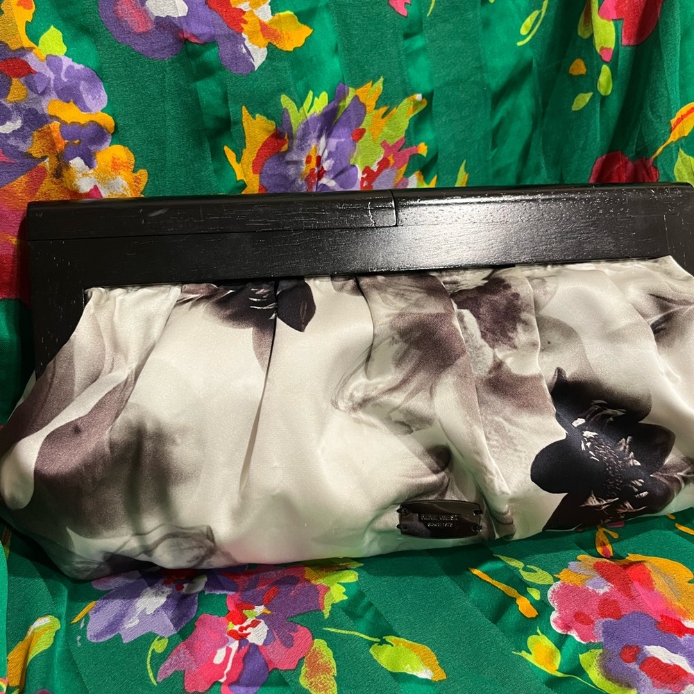 Nine West floral clutch